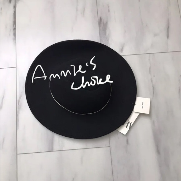 ZARA Women's Wool Rhinestone Felt Hat(Black, M) - Picture 4 of 7